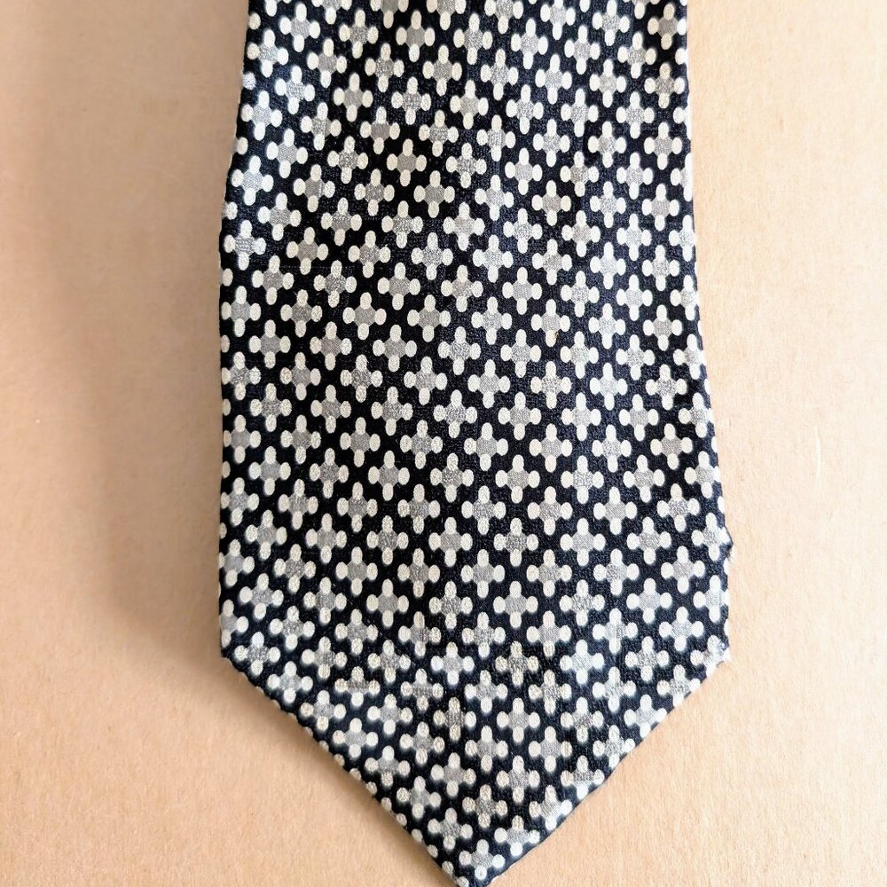 Vintage Tongue Tied by Tom McClellon Geometric Silk Tie